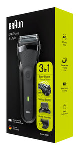 Braun Series 3 300BT Rotations shaver Trimmer Sort
