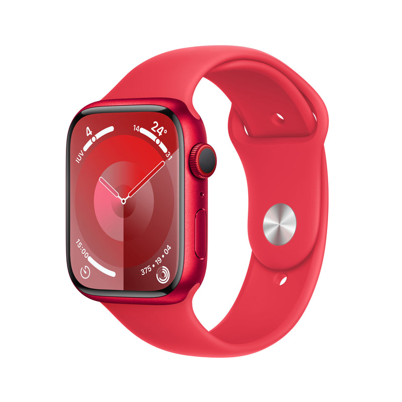 Apple Watch Series 9 45 mm Digital 396 x 484 pixel Berøringsskærm 4G Rød Wi-Fi GPS (satellit)