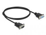 DeLOCK 86601 serielkabel Sort 1 m RS-232 Sub-D9