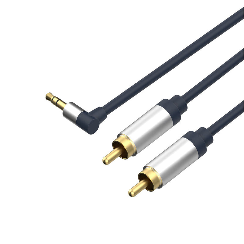 shiverpeaks FL31-36131 lydkabel 0,75 m 3.5mm 2 x RCA Blå