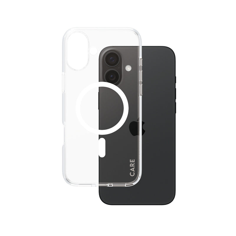 PanzerGlass CARE™ by ® Urban Combat Case Transparent m. Hvid MagSafe iPhone 16 Plus