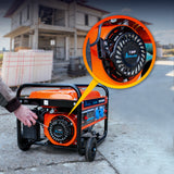 Extralink EX.30363 motor-generator 2800 W 15 L Naturgas, Flydende petroliumsgas (LPG), Benzin Sort, Orange