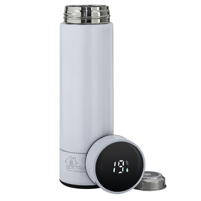 Extralink MUG-SMART500 WHITE rejsekrus 500 ml Hvid Rustfrit stål