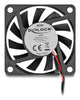 DeLOCK 67288 Computerkølesystem Computerkabinet Ventilator 6 cm Sort 1 stk