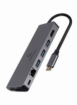 Gembird A-CM-COMBO5-05 interface hub USB 3.2 Gen 1 (3.1 Gen 1) Type-C 5000 Mbit/s Grå