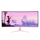 Arozzi Nova 34″ Curved computerskærm 86,4 cm (34") 3440 x 1440 pixel 4K Ultra HD LED Lyserød