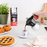 Bialetti Moka Induction Moka gryde 0,4 L Sort, Sølv