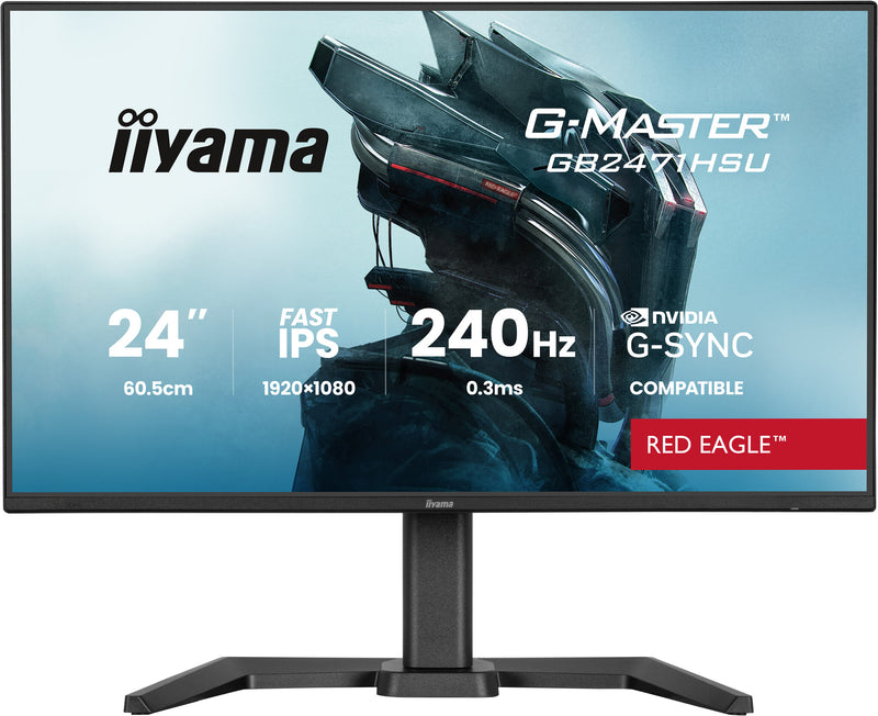 iiyama G-MASTER GB2471HSU-B1 computerskærm 60,5 cm (23.8") 1920 x 1080 pixel Fuld HD Sort
