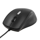 Deltaco Optisk mus, 3 knapper med scroll, justerbar DPI med maks 2400 DPI, USB, sort