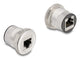 DeLOCK 88190 stikkontakt 2 x RJ-45 Sort, Sølv