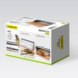 Maestro MR-1672S brødkasse Rektangulær Sølv, Træ Rustfrit stål, Bamboo