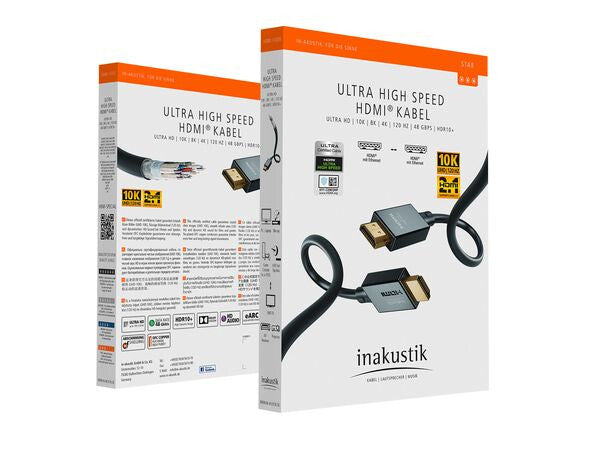 Inakustik 00324615 HDMI-kabel 1,5 m HDMI Type A (Standard) Sort