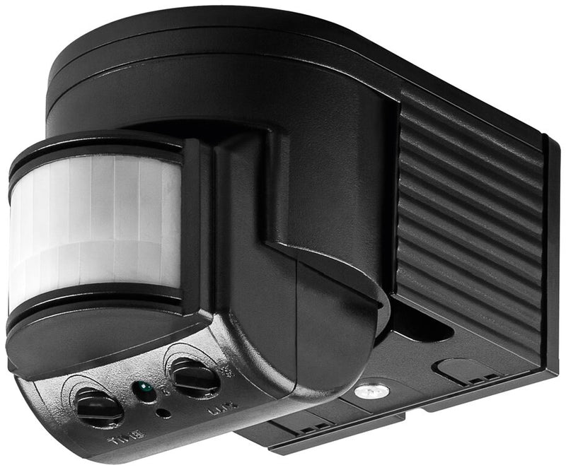 Goobay 96001 bevægelsessensor Passiv infrarød (PIR) sensor Ledningsført Væg Sort