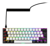 Sharkoon SGK50 S4 tastatur Hjem USB QWERTZ Tysk Hvid