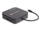 DeLOCK 87789 dockingstation Ledningsført Thunderbolt 3 Sort