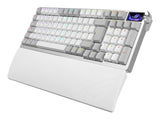 ASUS ROG Azoth 96 HE tastatur Spil USB + RF Wireless + Bluetooth QWERTZ Tysk Hvid