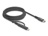 DeLOCK 81171 USB-kabel 2 m USB C USB C/Lightning Sort