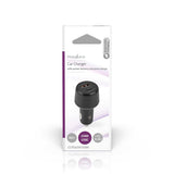 Nedis Car Charger Smartphone Sort Cigartænder Hurtig opladning Automatisk