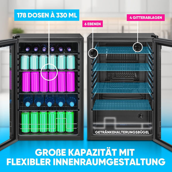 Bomann KSG 7290 Drikkevarekøler 115 L 178 dåse(r) Fritstående E