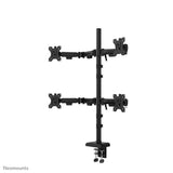 Neomounts DS60-600BL2-2 skærmbeslag og -stativer 81,3 cm (32") Skrivebord Sort