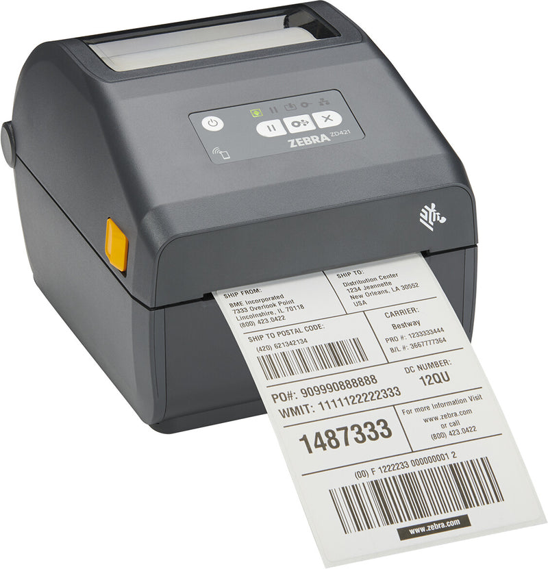 Zebra ZD421 etiketprinter Termisk overførsel 300 x 300 dpi 305 mm/sek. Kabel & trådløs Ethernet LAN Bluetooth