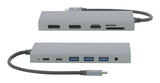 Mobilis 020028 dockingstation Ledningsført USB 3.2 Gen 1 (3.1 Gen 1) Type-C Grå