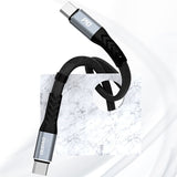 DUDAO L10C USB-C to 23cm. - Digital/Daten USB-kabel 0,23 m USB C 100 W Sort, Grå