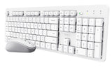 Trust Ody II tastatur Mus inkluderet Hjemme/kontor RF trådløst QWERTY US engelsk Hvid