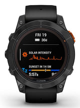 Garmin fēnix 7 Pro Solar Edition 3,3 cm (1.3") MIP 47 mm Digital 260 x 260 pixel Berøringsskærm Sort, Grå Wi-Fi GPS (satellit)