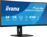 iiyama ProLite XCB3497WQSNP-B1 computerskærm 86,4 cm (34") 3440 x 1440 pixel UltraWide Quad HD LED Sort