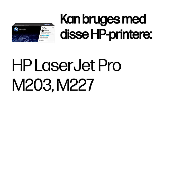 HP Original 30A LaserJet-tonerpatron, sort