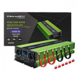 Qoltec Monolith strømadapter og vekselret Automatisk 4000 W Grøn