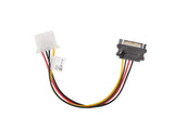 Lanberg CA-SAHD-10CU-0015 SATA-kabel 0,15 m Molex (4-pin) SATA 15-stik Sort, Rød, Gul