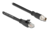 DeLOCK 80577 netværkskabel Sort 1 m Cat5e S/FTP (S-STP)