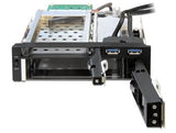 DeLOCK 47209 drive bay panel 13,3 cm (5.25") I/O panel med porte Sort