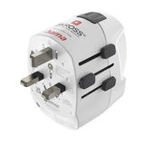 Hama 00223477 strømstik adapter Modulær Type C (Europlug)+Type F Hvid