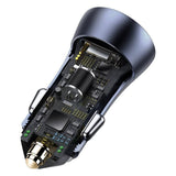 Baseus Golden Contactor Pro Smartphone Blå Cigartænder Hurtig opladning Indendørs