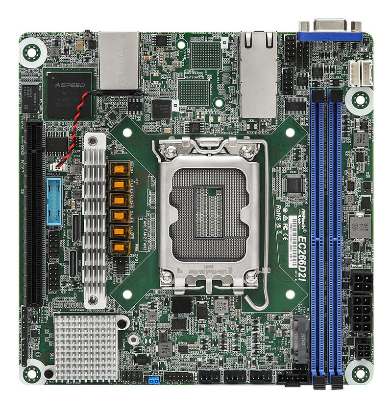 Asrock EC266D2I bundkort Intel C266 LGA 1700 mini ITX