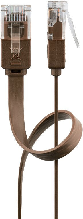 Goobay 95894 netværkskabel Brun 2 m Cat6 U/UTP (UTP)
