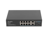 Lanberg RSFE-8P-2GE-120 netværksswitch Ikke administreret Gigabit Ethernet (10/100/1000) Strøm over Ethernet (PoE) 1U Sort