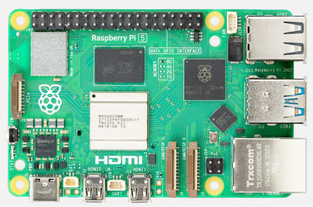Raspberry Pi 5B udviklingsboard Arm Cortex-A76 2400 MHz