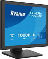 iiyama ProLite T1732MSC-B2S computerskærm 43,2 cm (17") 1280 x 1024 pixel SXGA LED Berøringsskærm Sort