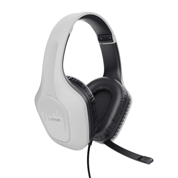 Trust GXT 415W Zirox Headset Ledningsført Spil Hvid