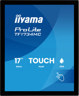 iiyama ProLite TF1734MC-B8X computerskærm 43,2 cm (17") 1280 x 1024 pixel SXGA LCD Berøringsskærm Bord Sort