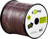 Goobay 15086 lydkabel 100 m Sort, Rød