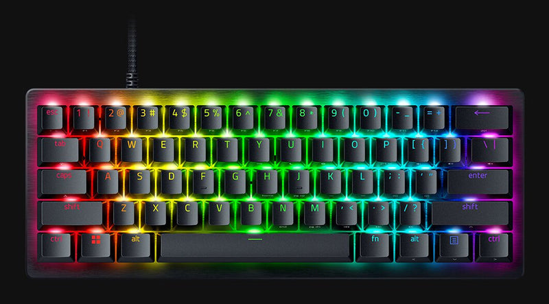 Razer Huntsman V3 Pro Mini tastatur Spil USB QWERTZ Tysk Sort