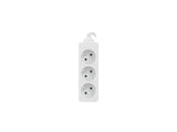 Lanberg PS0-03E-0150-W stikdåse 1,5 m 3 AC stikkontakt(er) Indendørs Hvid