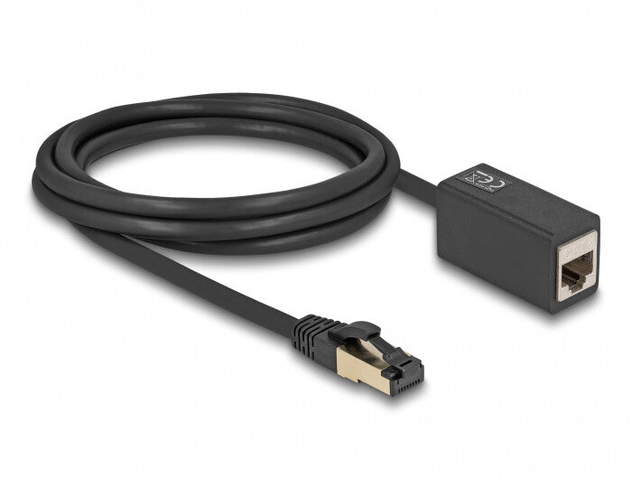 DeLOCK 87106 netværkskabel Sort 2 m Cat8.1 S/FTP (S-STP)