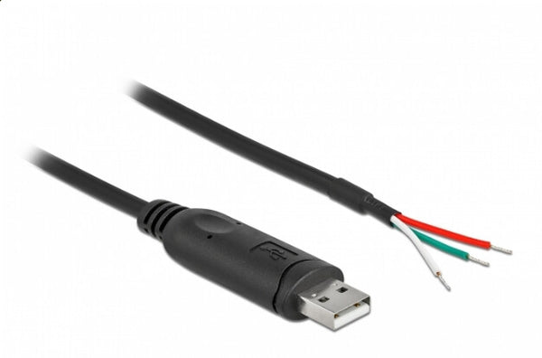 DeLOCK 90428 serielkabel Sort 2 m USB 2.0 RS-232
