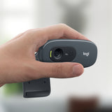 Logitech C270 HD webcam 3 MP 1280 x 720 pixel USB Grå, Mørkegrå